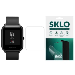 Защитная гидрогелевая пленка SKLO (экран) 4шт. для Amazfit Bip S / Bip / Bip Lite фото 1 из 1