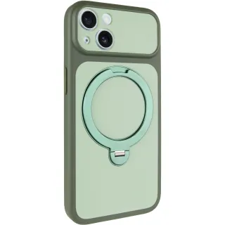 Чохол Ummi Full Camera with Magnetic Fit HQ Ring для Apple iPhone 13 (6.1") — Green