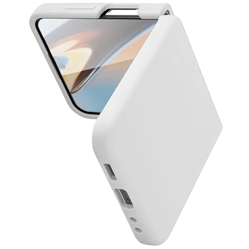 Чохол Foldables Silicone Cover Lakshmi (AAA) для Samsung Galaxy Z Flip5 – Білий / White. Фото 5 з 6