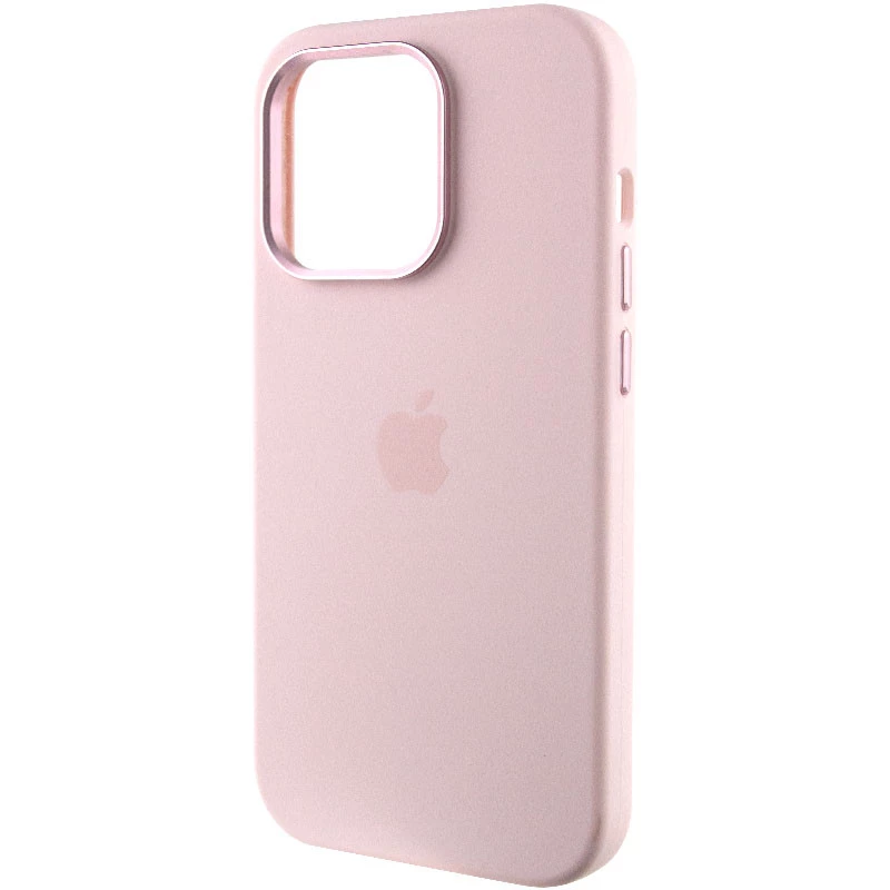 Чохол Silicone Case з металевими кнопками на Apple iPhone 14 Pro (6.1") – Рожевий / Chalk Pink. Фото 4 з 9