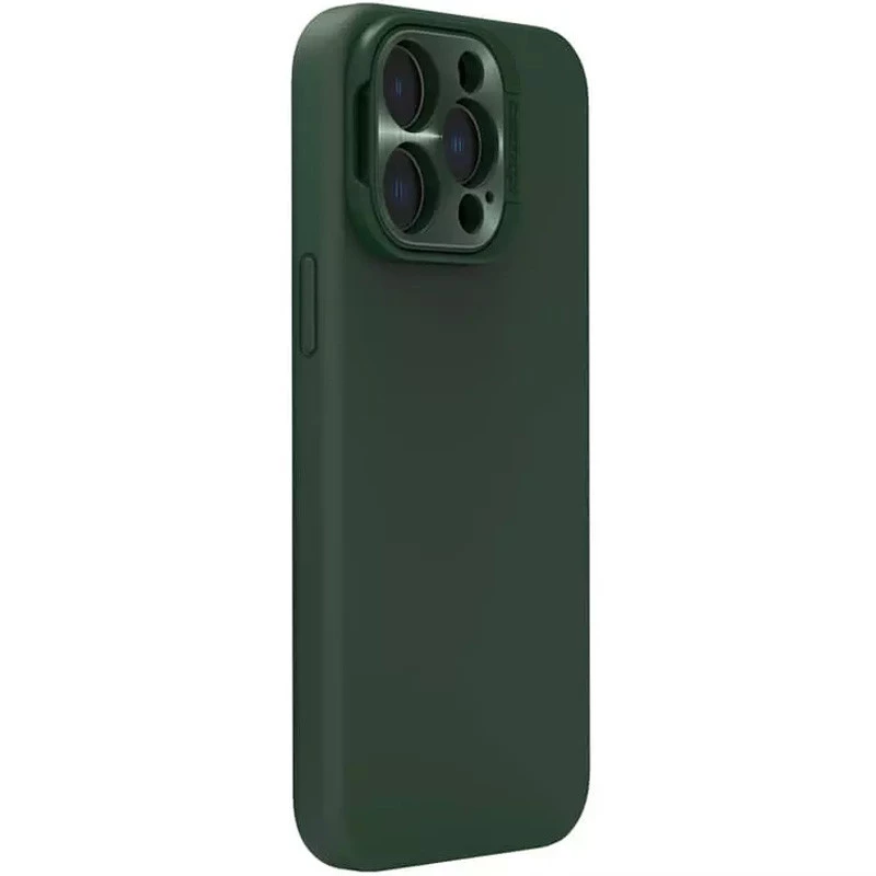 Чохол Nillkin Silicone LensWing Magnetic з закритою камерою на Apple iPhone 14 Pro (6.1") – Зелений / Green. Фото 3 з 4