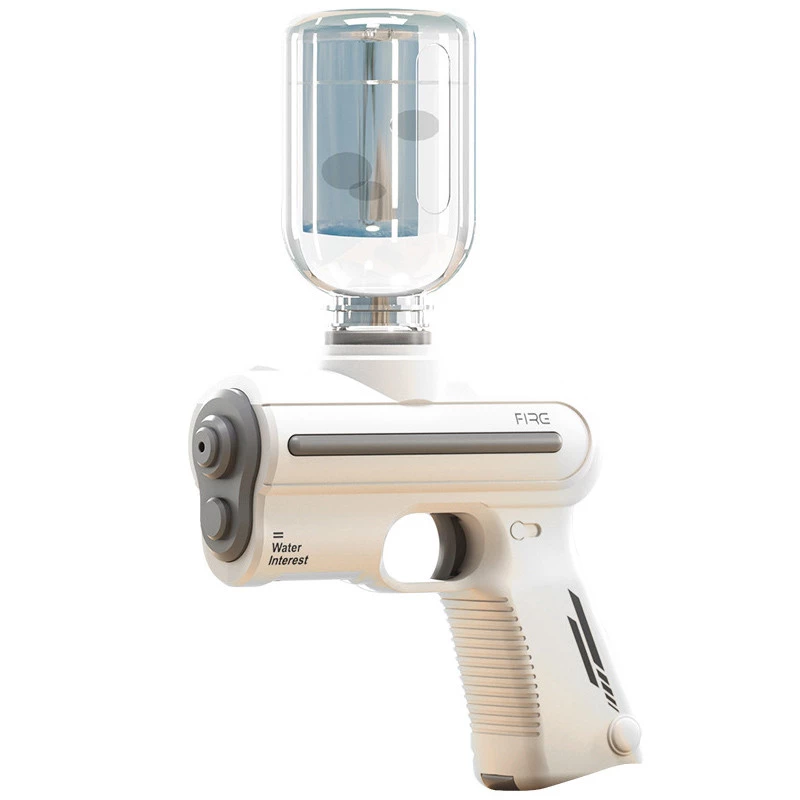 Водяний акумуляторний пістолет Water Gun 9007B (200ml) with lithium battery – White. Фото 1 з 6