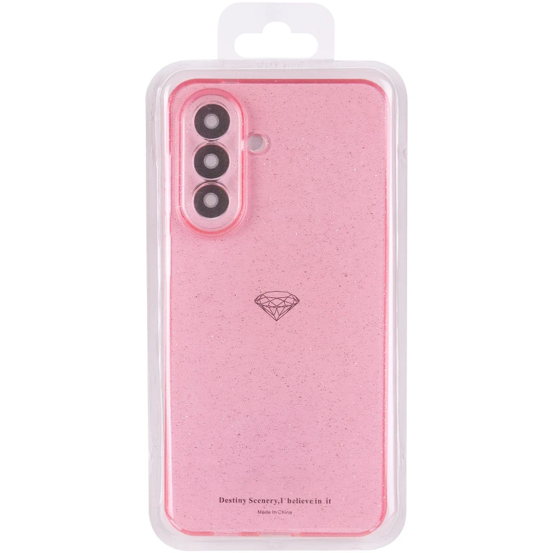 Блискучий силіконовий чохол на Samsung Galaxy A56 5G – Pink. Фото 4 з 14