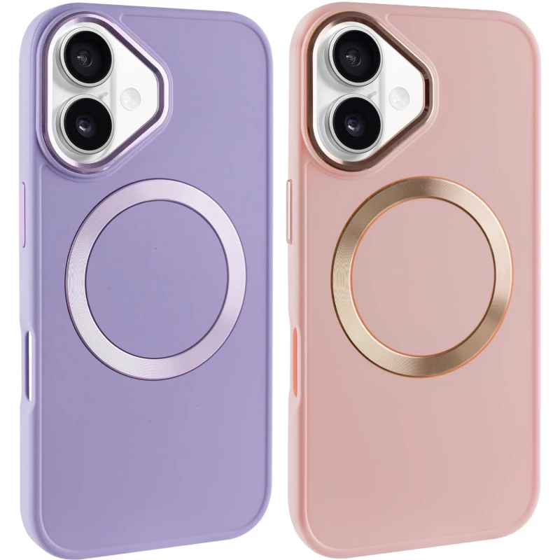 TPU чохол Bonbon з металевими кнопками та MagSafe на Apple iPhone 16 фото 2 з 3