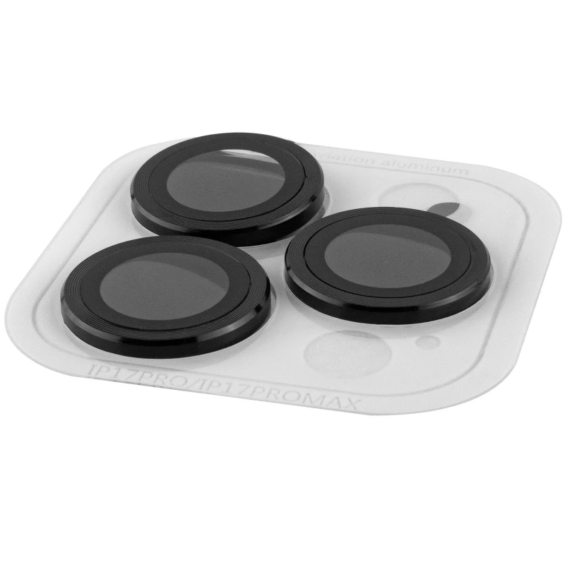 Металеве захисне скло на камеру на Apple iPhone 17 Pro (6.3") – Чорний / Black. Фото 5 з 5