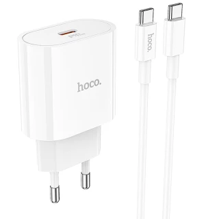 СЗУ Hoco C94A Metro PD20W (1C) + Type-C to Type-C фото 1 СЗУ Hoco C94A Metro PD20W (1C) + Type-C to Type-C фото 1 из 1