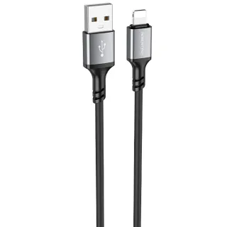 Дата кабель Borofone BX83 Famous USB to Lightning 2.4A (1m) — Black