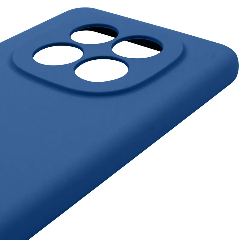 Чехол Silicone Case Lakshmi Premium з закритою камерою на Xiaomi Redmi Note 15 Pro 4G – Синий / Denim Blue. Фото 5 из 6