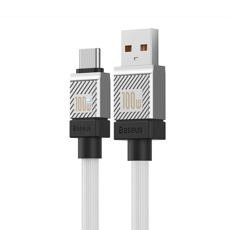 Дата кабель Baseus CoolPlay Series USB to Type-C 100W (1m) (CAKW00060) – White. Фото 2 из 6
