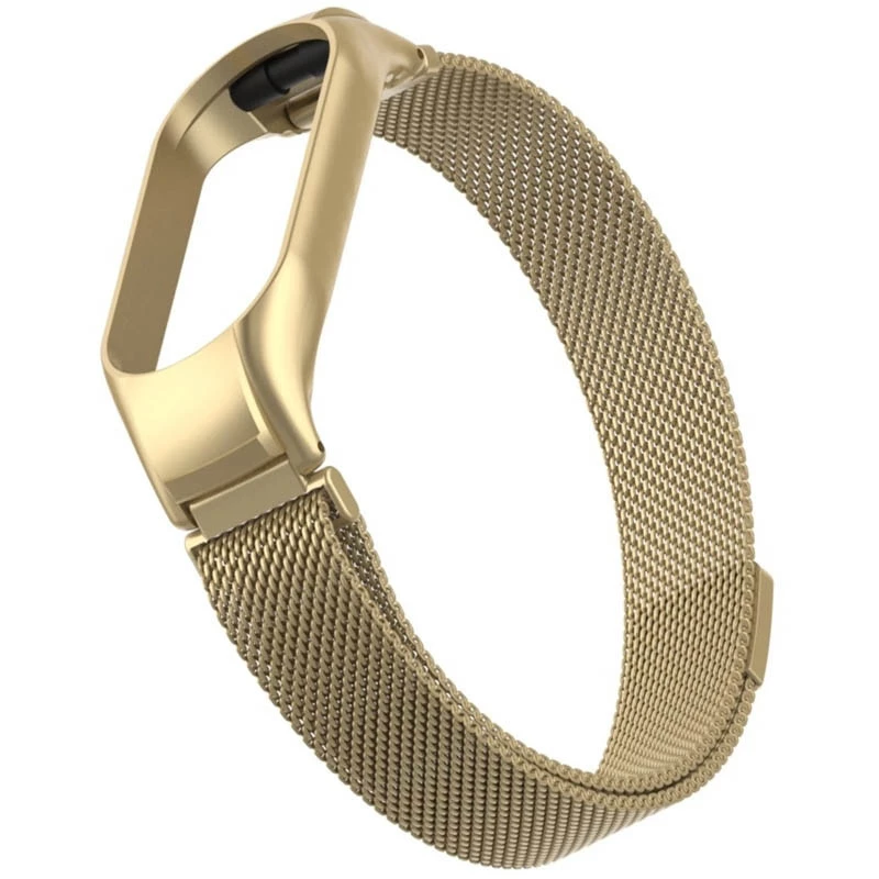 Ремінець Milanese Loop Design для Xiaomi Mi Band 7 – Vintage gold. Фото 6 з 7