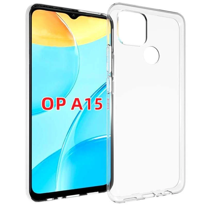 

Ультратонкий силіконовий чохол 1,5 мм на Oppo A15s / A15 (Безбарвний (прозорий))