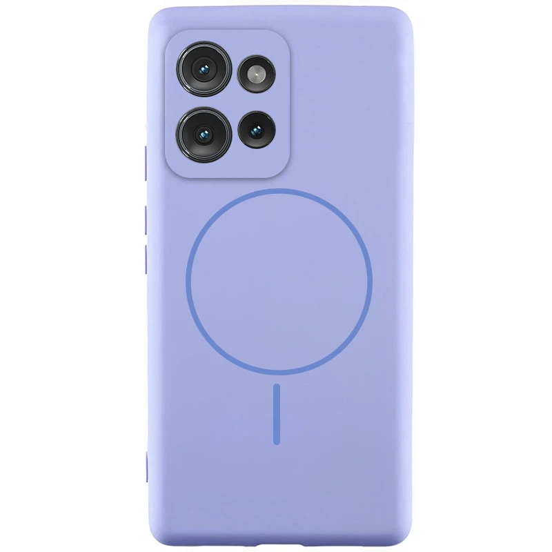 Чохол Silicone Cover Lakshmi Full Camera (AA) with Magnetic Fit для Motorola Edge 50 Fusion – Бузковий / Dasheen. Фото 2 з 10