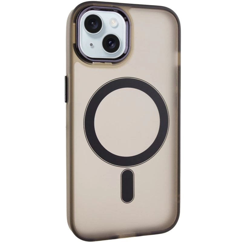 Цветной TPU+PC с MagSafe на Apple iPhone 15 (6.1") – Dark Gray. Фото 3 из 11