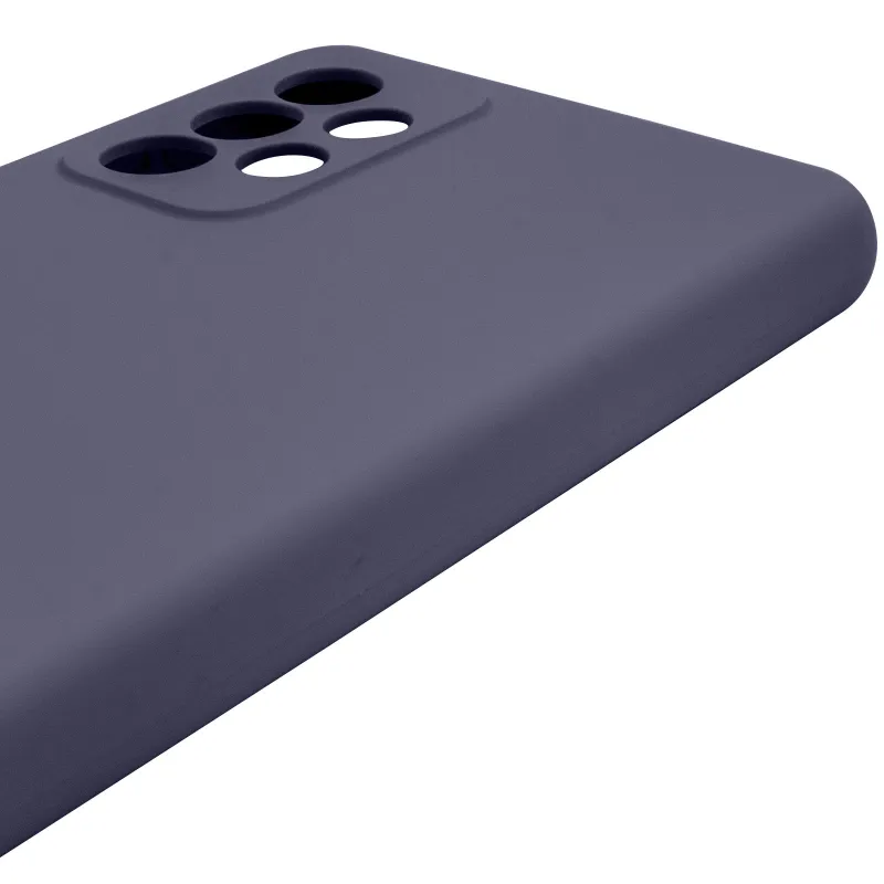 Чехол Silicone Case Lakshmi Premium з закритою камерою на Samsung Galaxy A52 4G / A52 5G – Темно-синий / Midnight blue. Фото 8 из 18