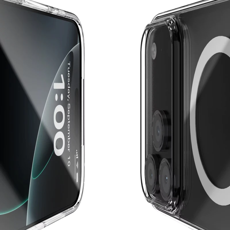 Прозрачный TPU чехол с MagSafe на Apple iPhone 17 Pro (6.3") – Clear. Фото 16 из 19