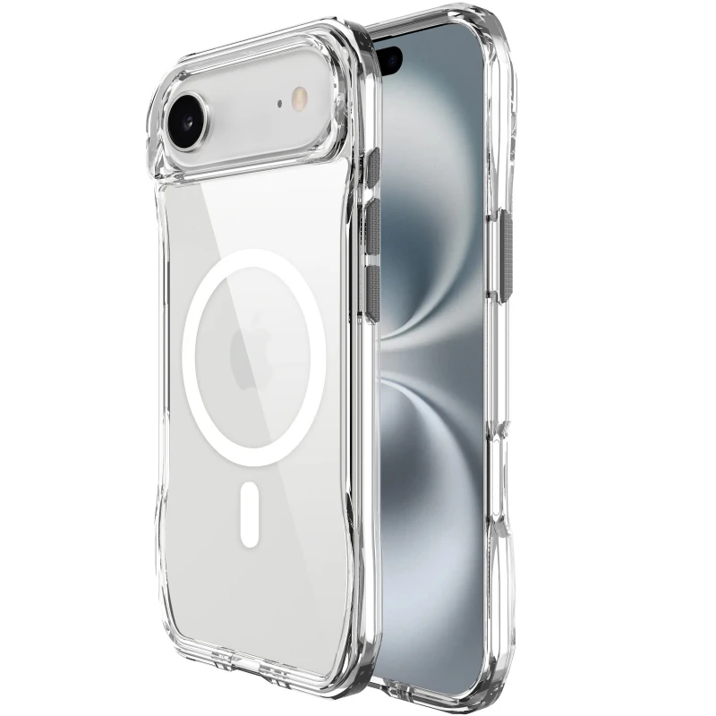Чохол TPU Octagon with MagSafe для Apple iPhone 17 Air (6.5") – Clear. Фото 2 з 5
