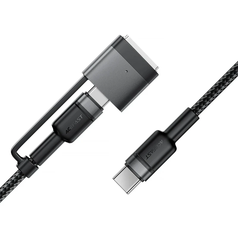 Дата кабель Acefast C22-05 2in1 Type-C to Type-C 240W/MAG3 140W (1.2m) – Black. Фото 3 з 4