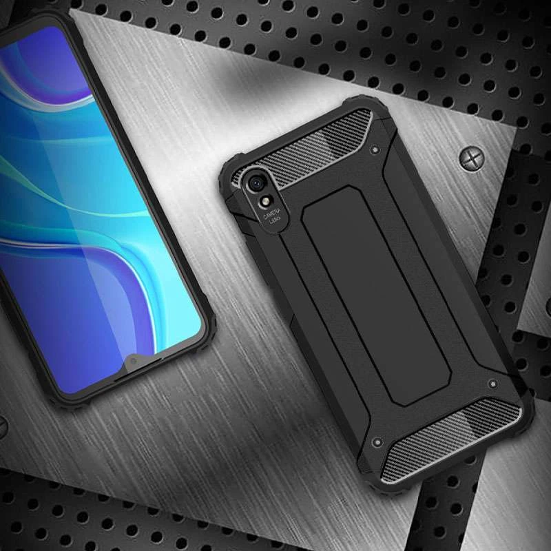 Протиударний чохол з посиленими кутами Immortal на Xiaomi Redmi 9A – Чорний. Фото 6 з 7