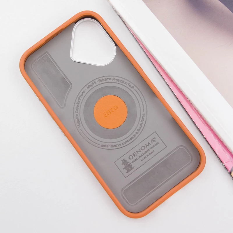 Чохол PC+Leather SGP with MagSafe для Apple iPhone 16 Plus – Brown. Фото 4 з 8