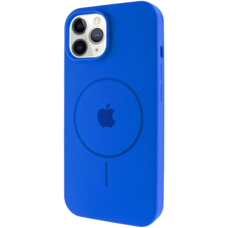 Чехол Silicone Armor Max with MagSafe для Apple iPhone 12 Pro Max (6.7") – Синий / Capri Blue. Фото 2 из 6