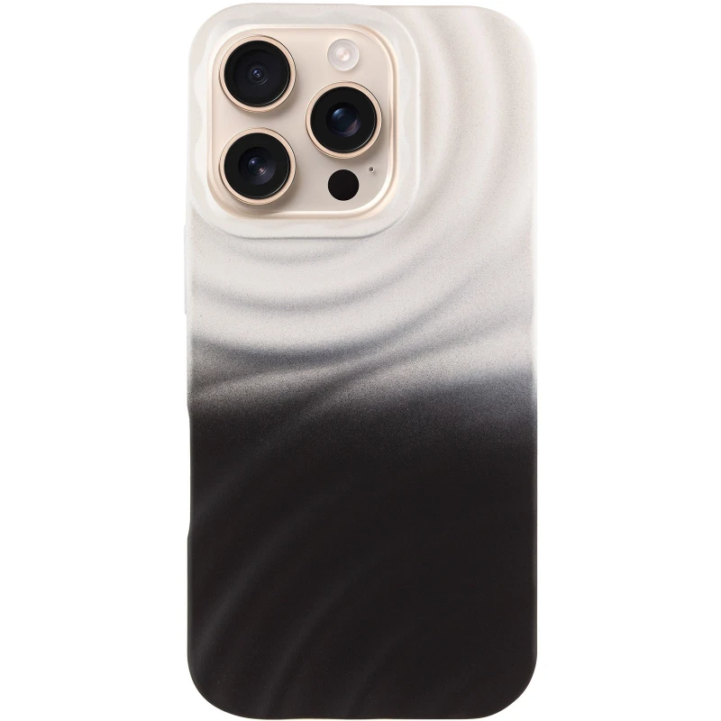 Чехол TPU ColorWave для Apple iPhone 16 Pro Max – White / Black. Фото 3 из 6
