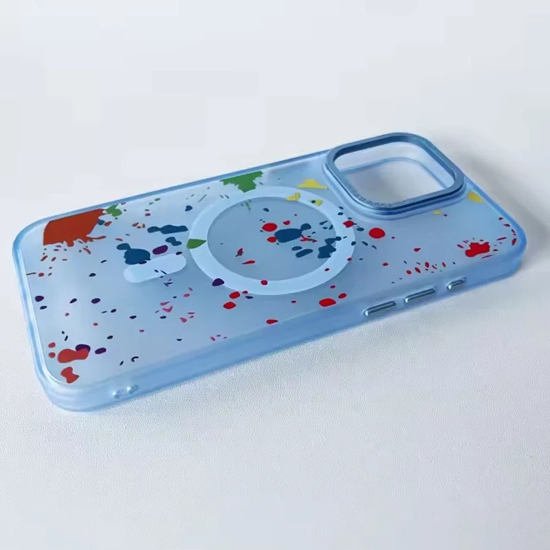 Чехол абстракция рисования с MagSafe для Apple iPhone 14 (6.1") – Lazure. Фото 2 из 5