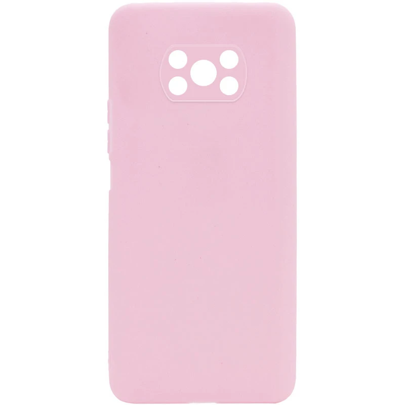 

Цветной силиконовый чехол с защитой камеры для Xiaomi Poco X3 NFC / Poco X3 Pro (Розовый / Pink Sand), Рожевий / pink sand