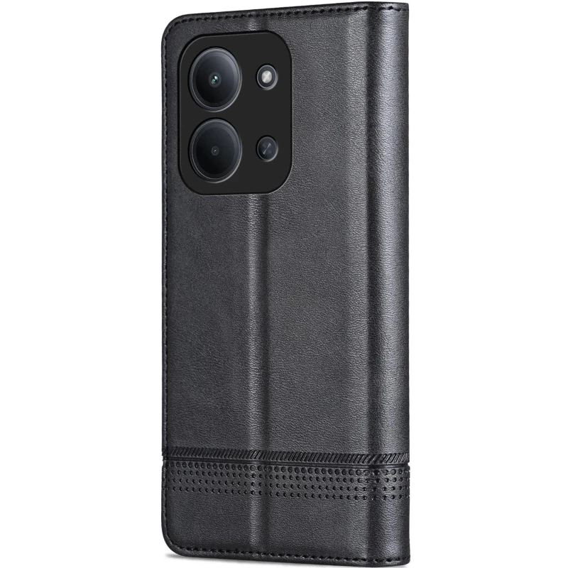 Шкіряний чохол-книжка AZNS Classic series для Xiaomi Redmi 15C (EU) – Black. Фото 2 з 4
