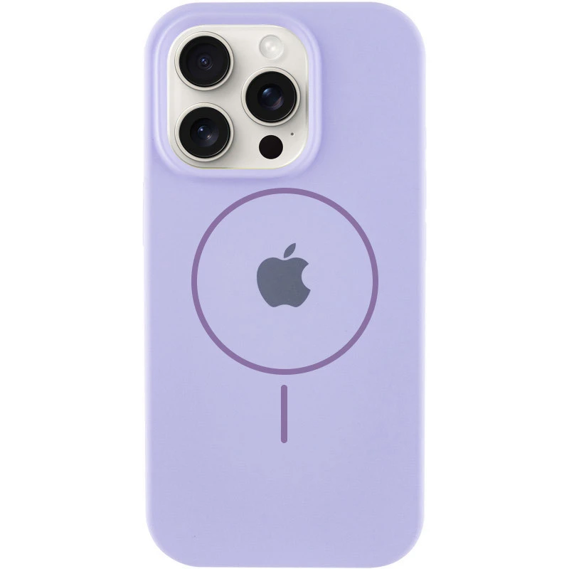 Чохол Silicone Case Full Protective (AA) V2 with MagSafe для Apple iPhone 16e (6.1") – Бузковий / Dasheen. Фото 1 з 7