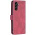 Шкіряний чохол-книжка Geometric Pattern для Samsung Galaxy A56 5G – Red. Фото 2 з 4