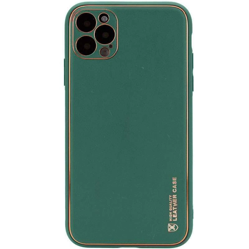 

Шкіряний чохол Xshield на Apple iPhone 13 Pro (6.1") (Зелений / Army green)