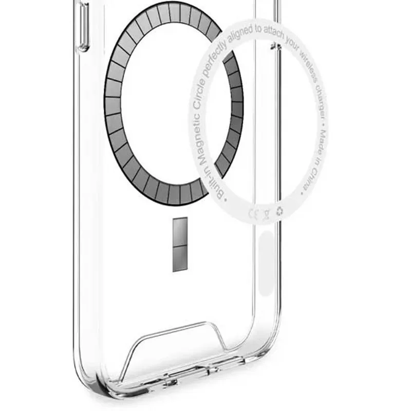 Чохол TPU Space Case with Magnetic Fit для Samsung Galaxy S25 – Прозорий. Фото 2 з 3