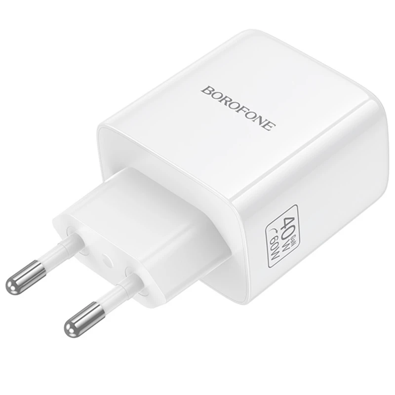 МЗП Borofone BN33 Fuente PD40W (1USB-C) – White. Фото 3 з 6