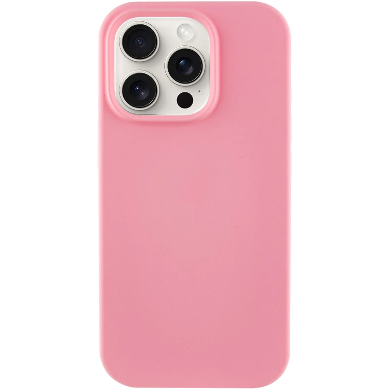 Чохол з закритим низом Silicone Case на Apple iPhone 16 Pro Max – Рожевий / Light pink. Фото 5 з 12