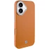 Чохол PC+Leather SGP with MagSafe для Apple iPhone 16 – Brown. Фото 1 з 8