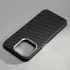 Пластиковая накладка Kevlar из Magnetic Safe для Apple iPhone 14 (6.1") – Carbon. Фото 2 из 3