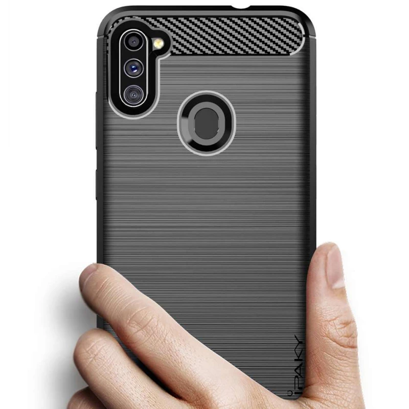 Силіконовий чохол iPaky Slim на Samsung Galaxy A11 – Чорний. Фото 2 з 4