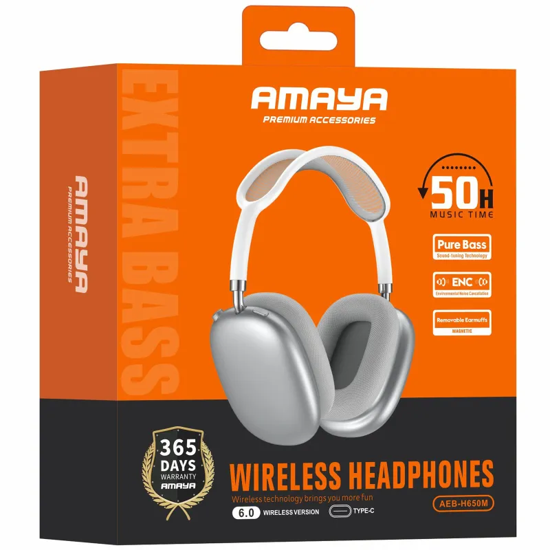 Накладные беспроводные наушники Amaya H650M ENC – Gray. Фото 2 из 2
