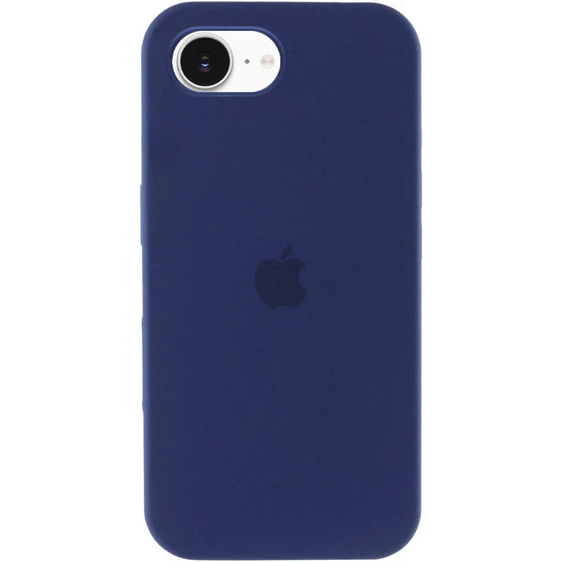 Чохол Silicone Case з закритим низом на Apple iPhone 17e (6.1") – Синій / Deep navy. Фото 2 з 6