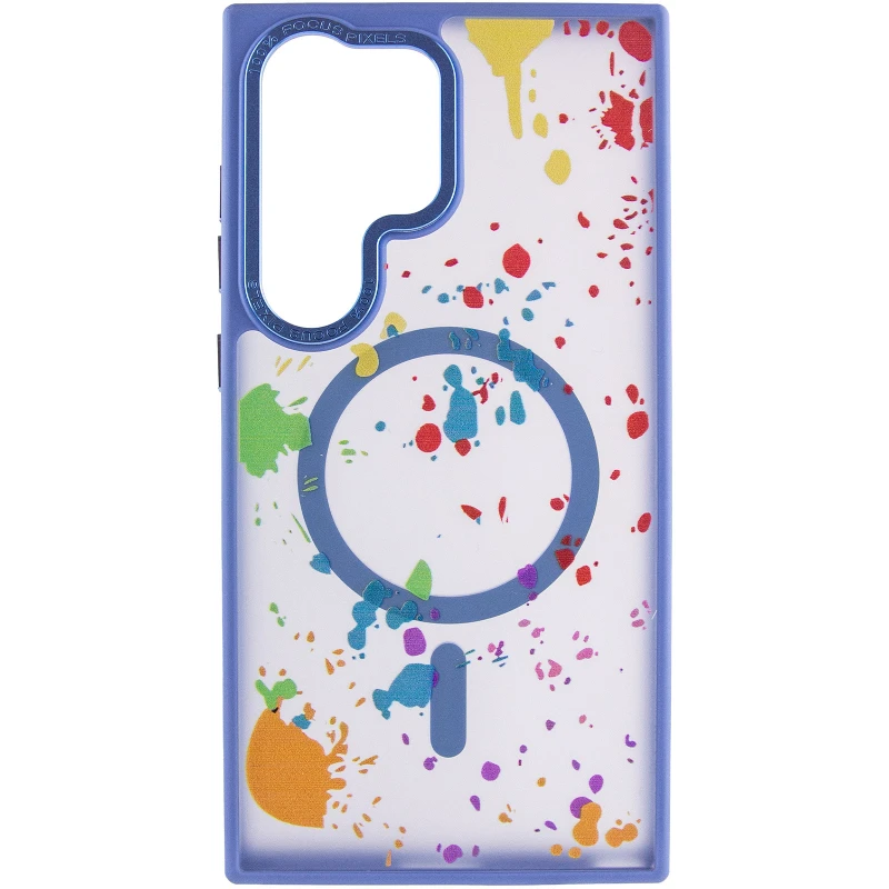 Чохол абстракція малювання з MagSafe на Samsung Galaxy S24 Ultra – Lazure. Фото 4 з 7