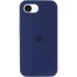 Чехол Silicone Case с закрытым низом для Apple iPhone 17e (6.1") – Синий / Deep navy. Фото 2 из 6