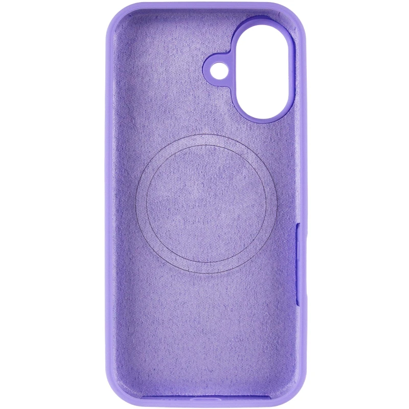 Чохол Silicone Case Full Protective (AA) V2 with MagSafe для Apple iPhone 17 (6.3") – Бузковий / Dasheen. Фото 6 з 13