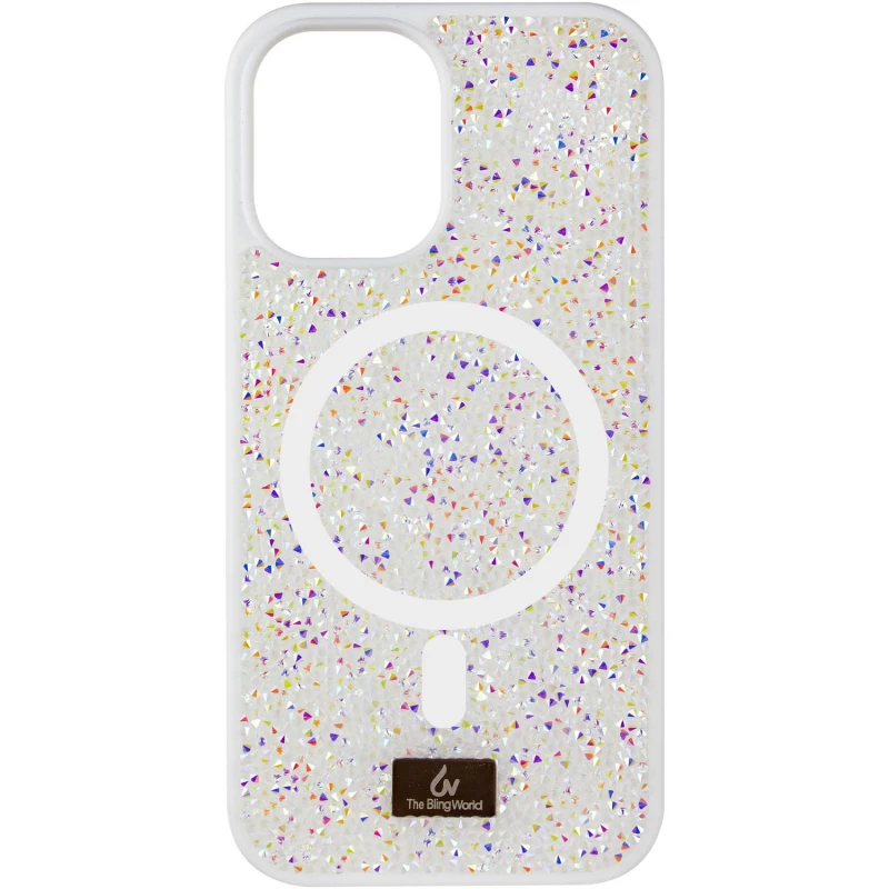 TPU чохол Bling World with MagSafe для Apple iPhone 12 (6.1") – White. Фото 1 з 1