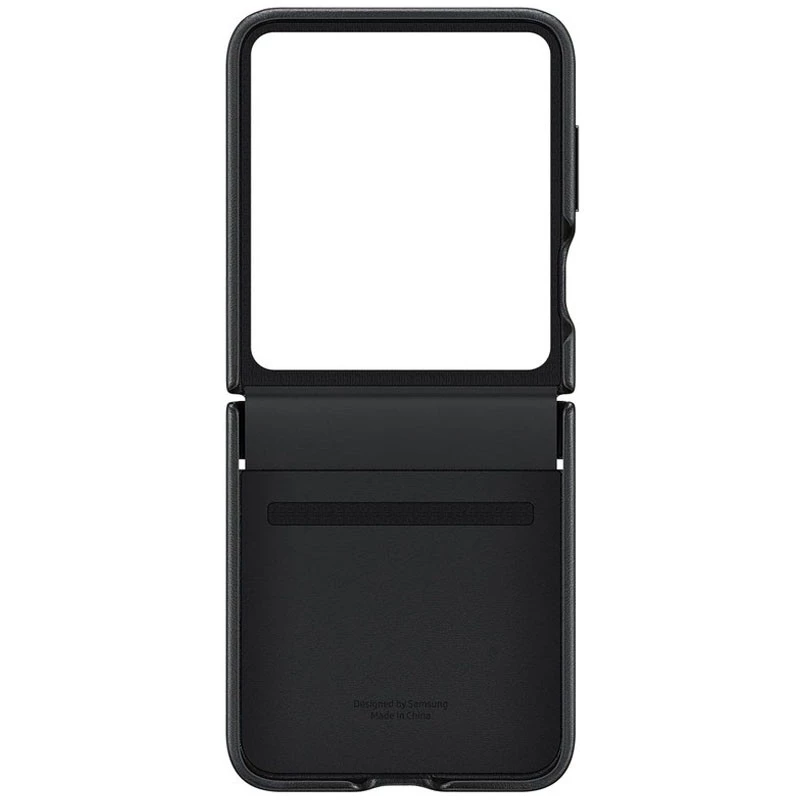 Шкіряний чохол Leather Case Premium на Samsung Galaxy Z Flip6 – Black. Фото 8 з 10