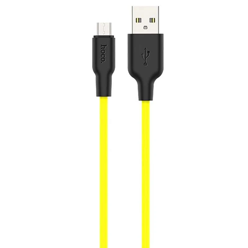 

Дата кабель Hoco X21 Plus Silicone MicroUSB Cable (1m) (Black / Yellow)