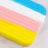 Чехол Silicone Case плетёный для Apple iPhone 13 (6.1") – Желтый / Голубой. Фото 3 из 4