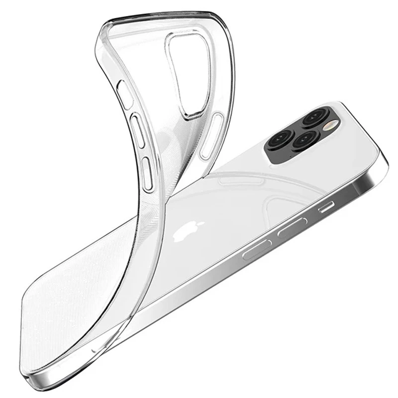 Ультратонкий силиконовый чехол 1 мм для Apple iPhone 14 Pro (6.1") – Бесцветный (прозрачный). Фото 3 из 6