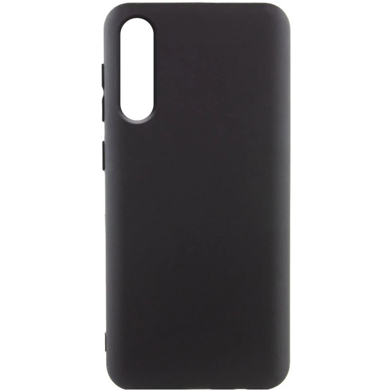 Кольоровий силіконовий чохол GETMAN на Samsung Galaxy A50 (A505F) / A50s / A30s – Чорний / Black. Фото 2 з 8