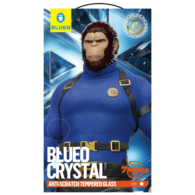 Захисне 2.5D скло Blueo Crystal Anti-Scratch для Apple iPhone 17 Pro Max (6.9") – Чорний. Фото 4 з 4