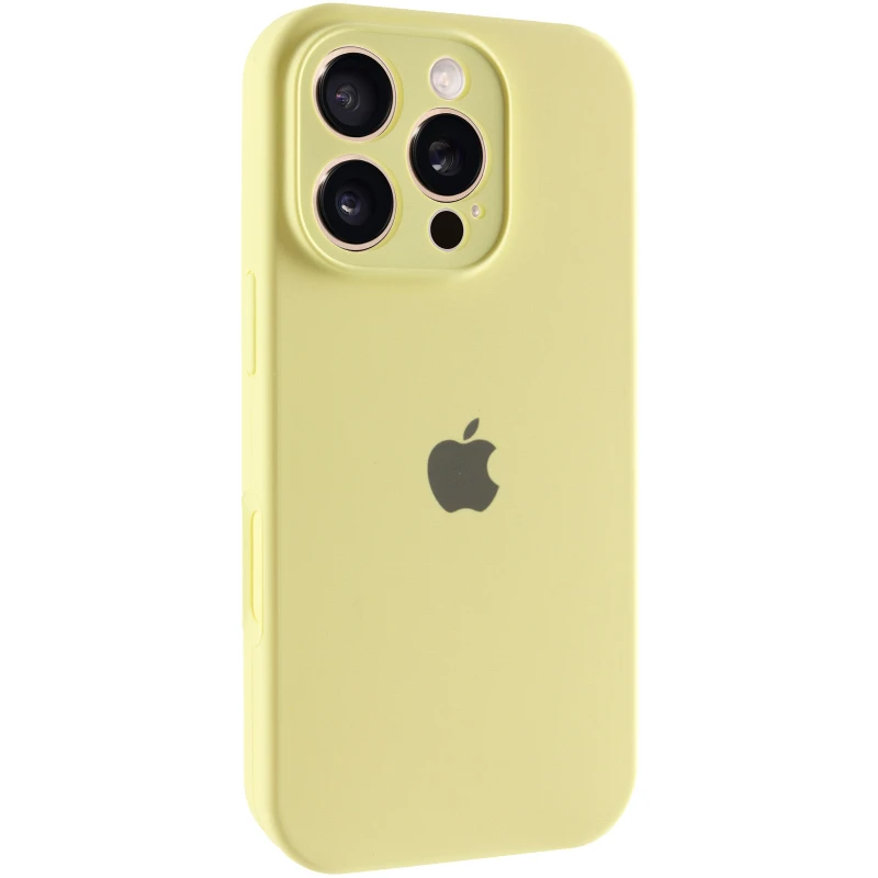 Чехол Silicone Case с защитой камеры для Apple iPhone 16 Pro Max – Желтый / Mellow Yellow. Фото 2 из 9
